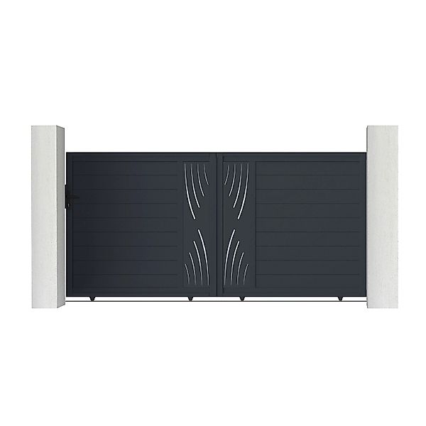 Casanoov Schiebetor Aus Aluminium 3M Veleta H 160Cm Grau günstig online kaufen