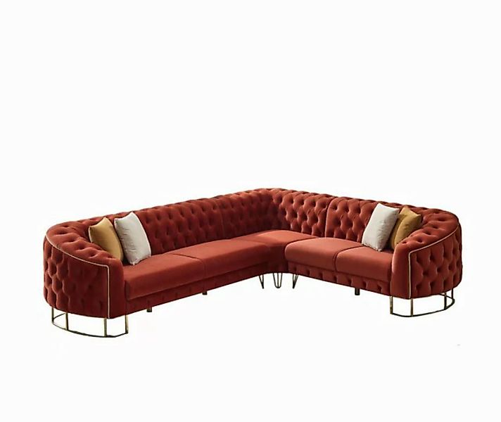 Villa Möbel Ecksofa Rocco, Set, Hand Made Quality, pflegeleichter Mikrofase günstig online kaufen