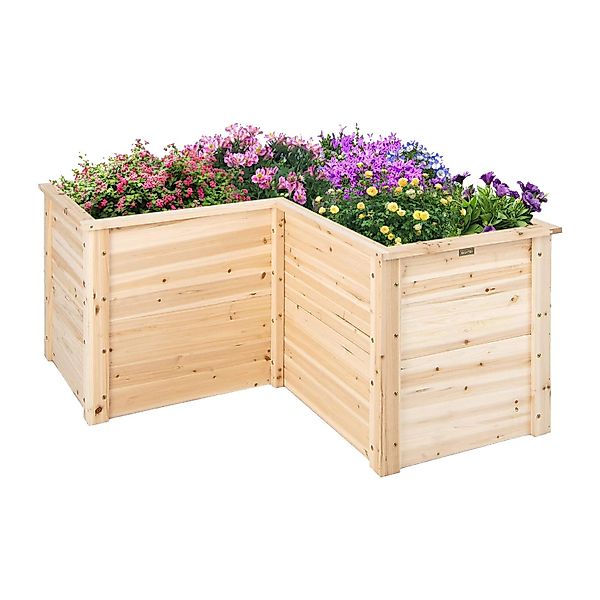 KOMFOTTEU Hochbeet Gartenbeet, L-förmiges Pflanzenkasten mit günstig online kaufen