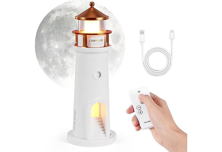 BlingBin Nachtlicht Leuchtturm Lampe, Projektion Leuchtturm Lampe, Tischleu günstig online kaufen