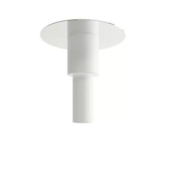 Deckenlampe Weiß verspiegelt Metall Ø 80 cm groß günstig online kaufen