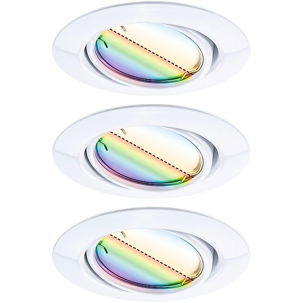 Paulmann Urail LED-Einbauleuchte Basisset Smart Home Zigbee Coin Rund 90 mm günstig online kaufen