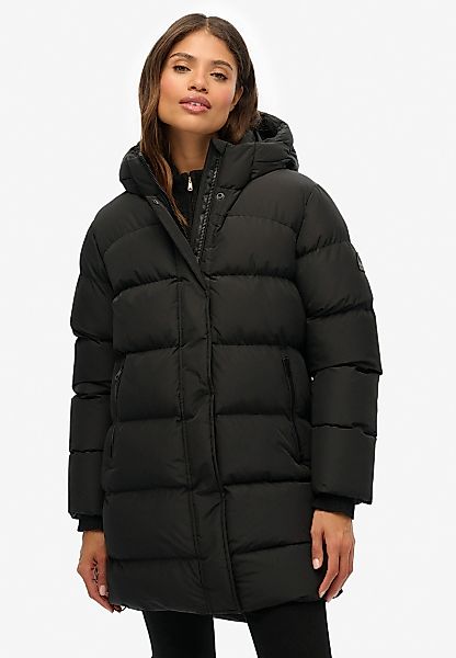 Superdry Steppjacke "HOODED SPORTS PUFFER MID JKT" mit Kapuze günstig online kaufen