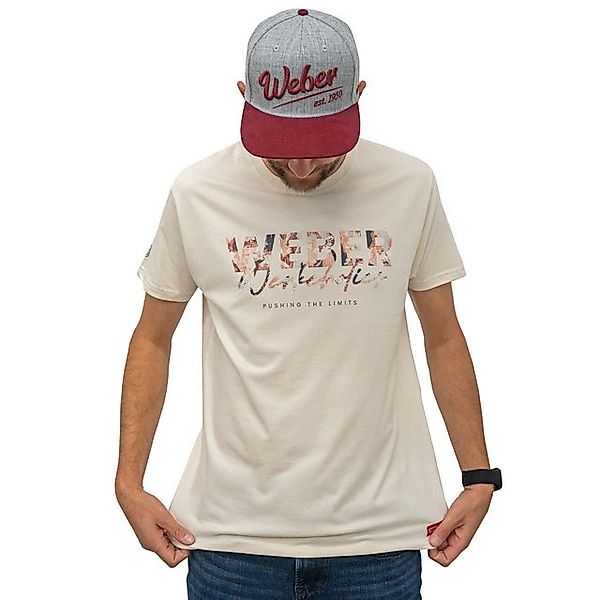 Weber GmbH Print-Shirt Weber #Werkeholics Pattern T-Shirt beige pushing the günstig online kaufen