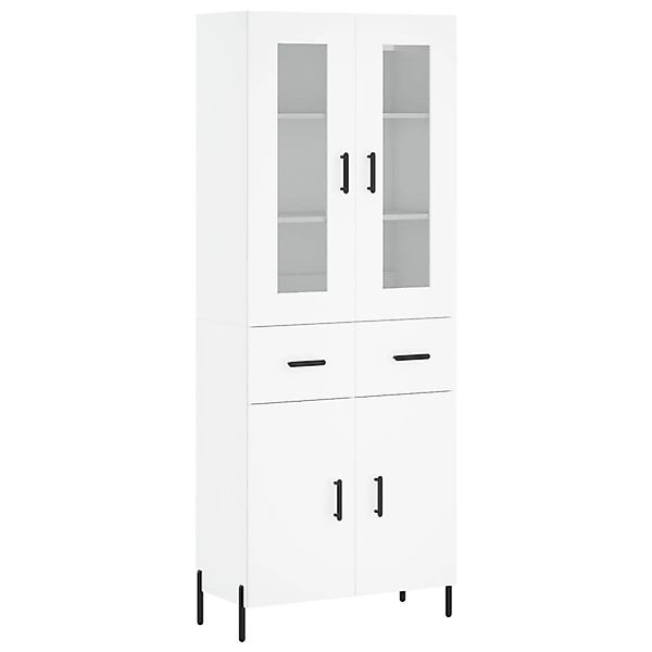 vidaXL Highboard Weiß 69,5x34x180 cm Holzwerkstoff 3198537 günstig online kaufen