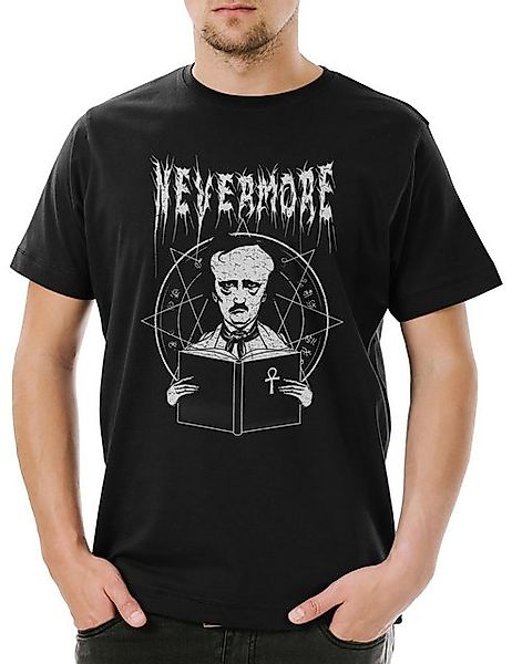 Urban Backwoods Print-Shirt Nevermore Herren T-Shirt Edgar Portrait Allan A günstig online kaufen