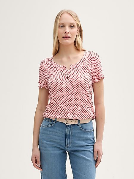 TOM TAILOR T-Shirt, mit All-Over Print günstig online kaufen