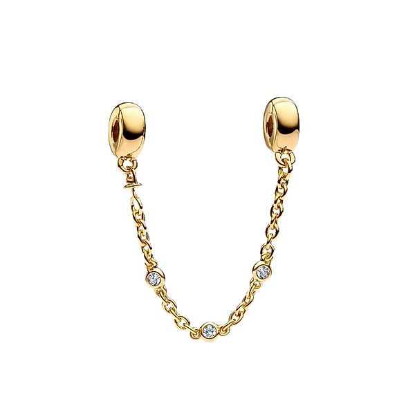 Pandora Charm-Einhänger 763515C01-05, Sicherheitskette, Vergoldet, Zirkonia günstig online kaufen