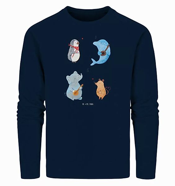 Mr. & Mrs. Panda Longpullover Größe S Big Band - French Navy - Geschenk, Sw günstig online kaufen