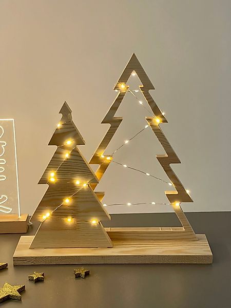 Kahyko Dekobaum (Weihnachtsbaum-Ensemble aus Holz mit günstig online kaufen