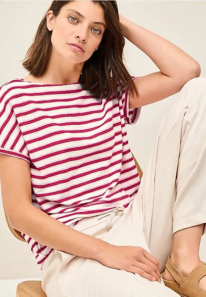 Gestreiftes Strukturshirt günstig online kaufen