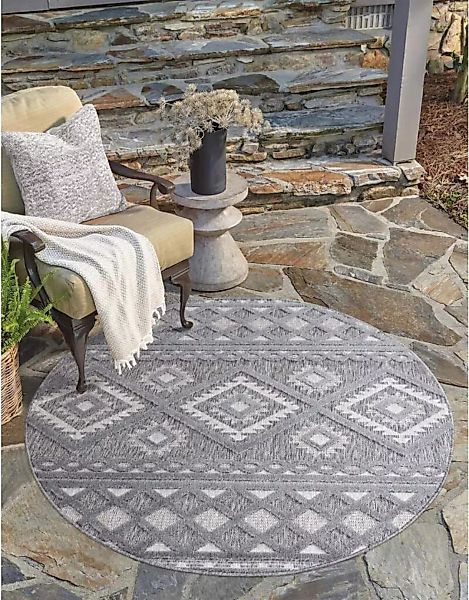 Carpet City Teppich »In-& Outdoorteppich Santorini 435, 3D-Effekt, Boho-Loo günstig online kaufen