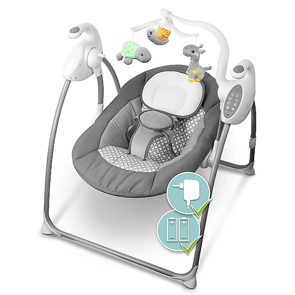 HEIMWERT Babyschaukel Babywippe mit Sound elektrisch günstig online kaufen