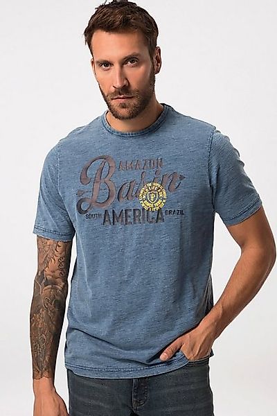 JP1880 T-Shirt T-Shirt Halbarm Flammjersey Indigo-Färbung günstig online kaufen