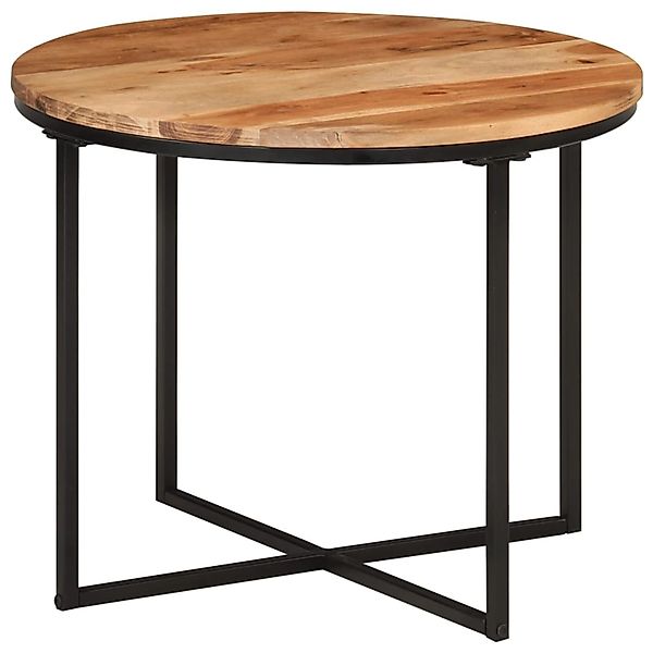 vidaXL Couchtisch 55x55x45 cm Massivholz Akazie und Eisen 372741 günstig online kaufen