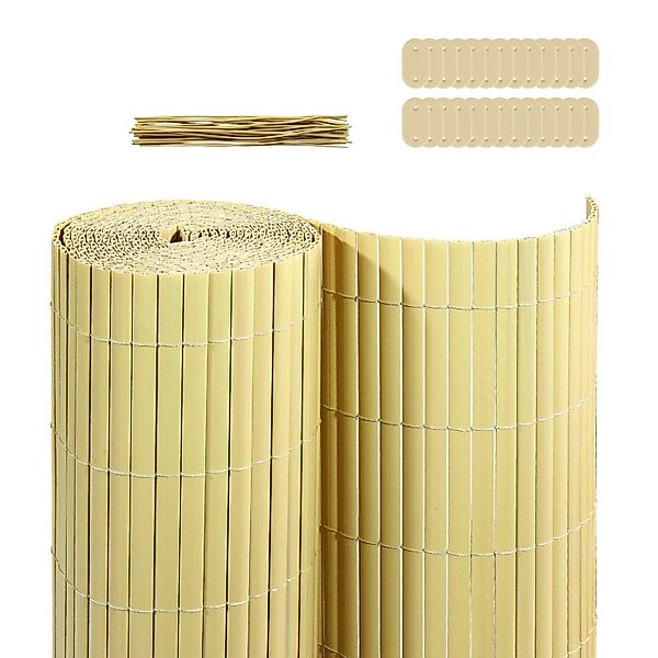 CCLIFE PVC Sichtschutzzaun Matte Windschutz Wetterfest für Balkon Garten Te günstig online kaufen