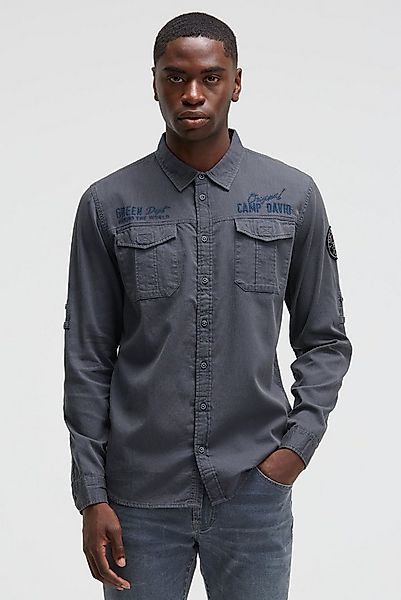 CAMP DAVID Langarmhemd mit Klappentaschen günstig online kaufen