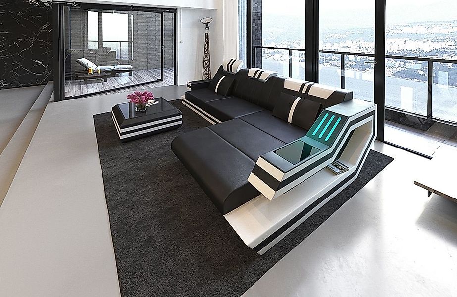 Sofa Dreams Ecksofa Ledercouch Ledersofa Ravenna günstig online kaufen