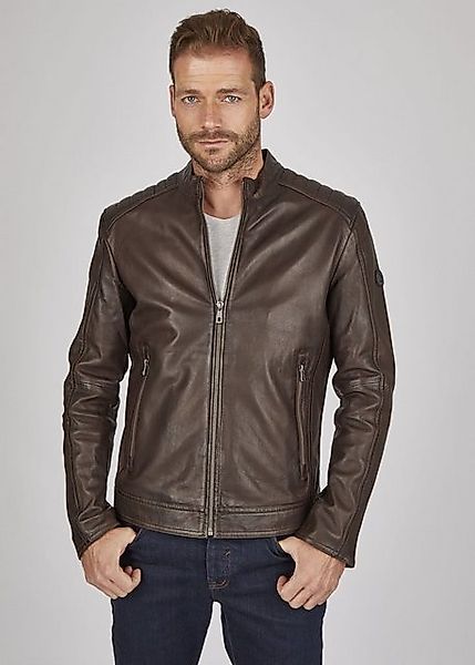 bugatti Lederjacke BUAPOLLO (1-St) mit Schultersteppung und Reißverschlüsse günstig online kaufen