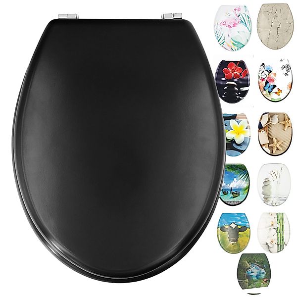 Ribelli WC-Sitz Toilettensitz, Toilettendeckel, MDF Holzkern günstig online kaufen