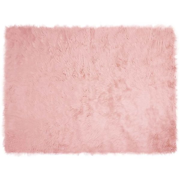 vidaXL Kunstschaffell Teppich Tafalla Rosa 160 x 230 cm Polyester 42021550 günstig online kaufen