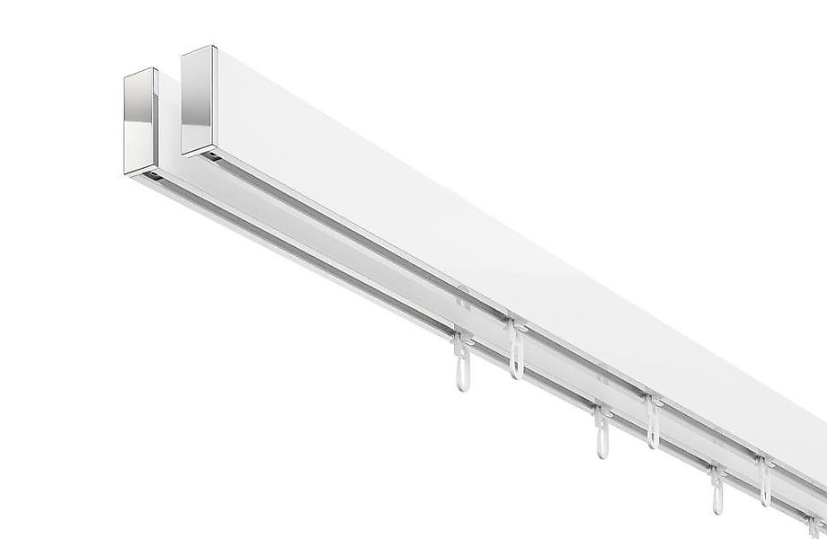 DécoProfi Innenlaufschiene Gardinenstange eckig ABOVE 2-läufig, günstig online kaufen