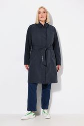 Ulla Popken Wintermantel HYPRAR Softshell-Trenchcoat wasserabweisend günstig online kaufen