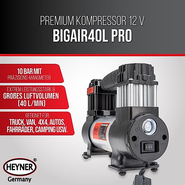 HEYNER Kompressor Auto Kompressor elektr. Luftpumpe günstig online kaufen