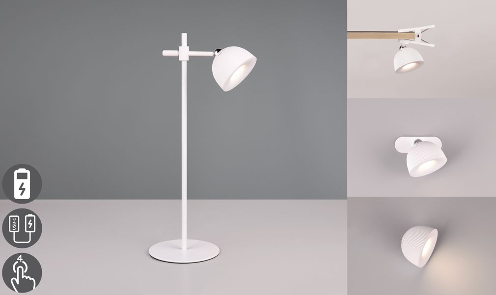Reality Leuchten LED Tischleuchte MAXIMA, USB-Ladefunktion, günstig online kaufen