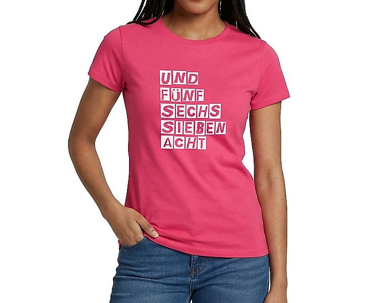 Spreadshirt T-Shirt Und Fünf Sechs Sieben Acht Tanzmariechen Karneval Fraue günstig online kaufen