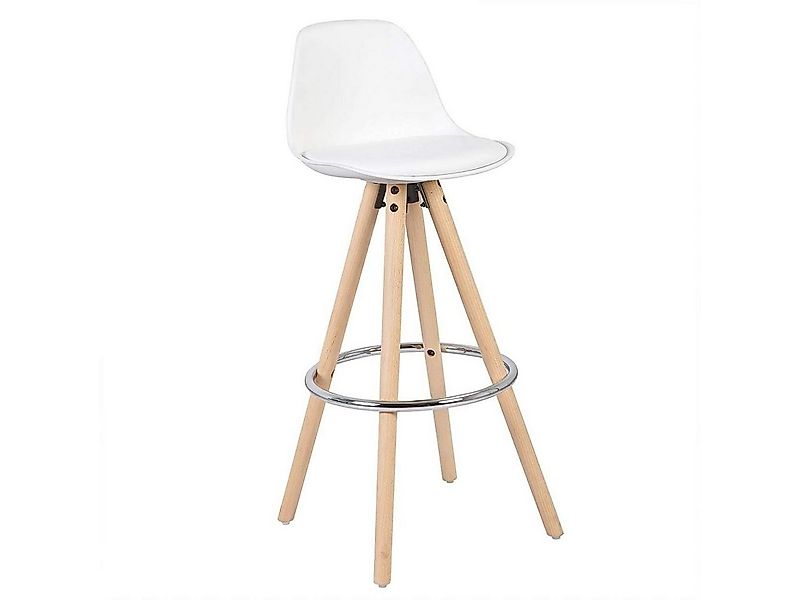 Woltu Barhocker (1 St), Barstuhl aus Kunststoff, Design Stuhl Holzgestell günstig online kaufen
