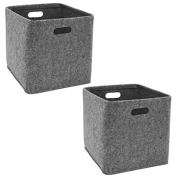 DuneDesign Aufbewahrungskorb 2er Set Filz Aufbewahrungsbox günstig online kaufen