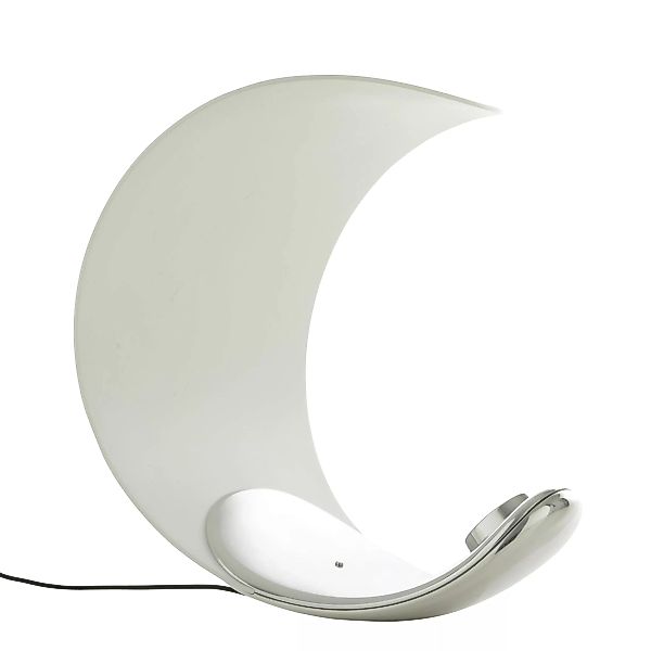 LucePlan - Curl LED Tischleuchte - weiß/silber/LxBxH 21x23x26cm/3000K/241lm günstig online kaufen
