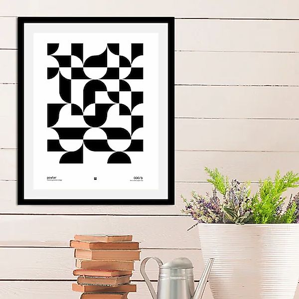 queence Bild »Checkers«, Schriftzüge-Schwarz-Weiß-Abstrakt-Kunst-Art, (1 St günstig online kaufen