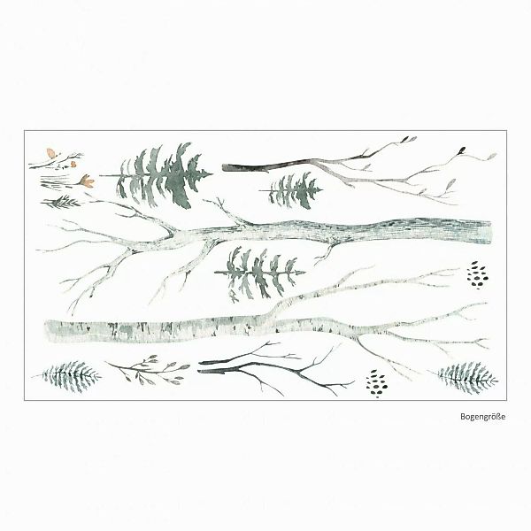 nikima Wandtattoo 204 Wald Aquarell - günstig online kaufen