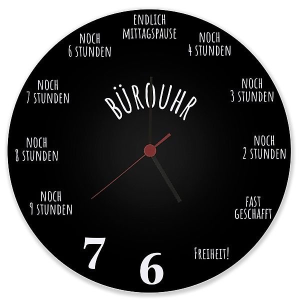speecheese Wanduhr Bürouhr mit Feierabend Countdown günstig online kaufen