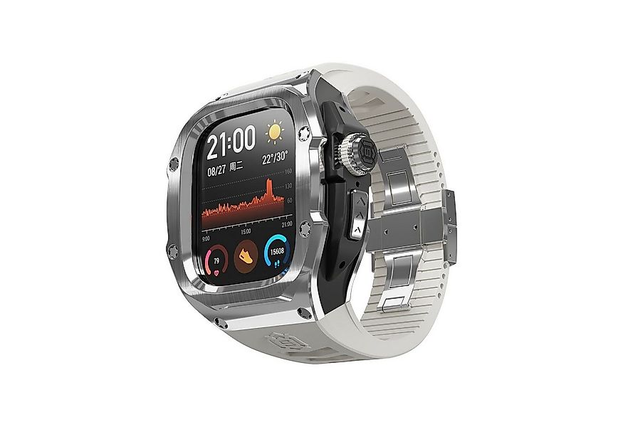 Wigento Smartwatch-Armband Für Apple Watch Ultra 2 / 1 49mm Silikon Armband günstig online kaufen