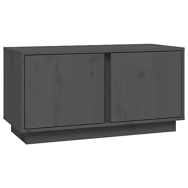 Vidaxl Tv-schrank Grau 80x35x40,5 Cm Massivholz Kiefer günstig online kaufen