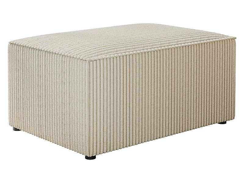 MIRJAN24 Polsterhocker Karl Cord, Schwarze Füße, 60x45x38 cm günstig online kaufen