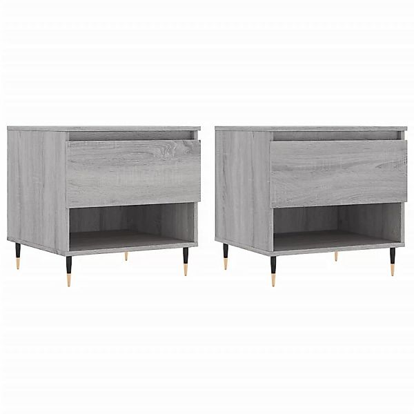 vidaXL Couchtische 2 Stk. Grau Sonoma 50x46x50 cm Holzwerkstoff Modell 2 günstig online kaufen