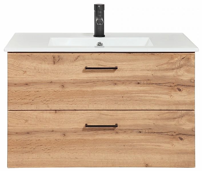 welltime Waschtisch "Trento Badezimmerschrank mit Becken Bestseller", Badmö günstig online kaufen
