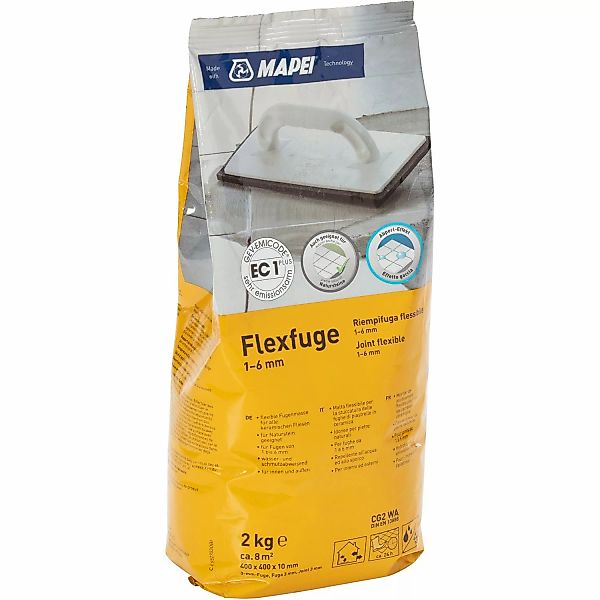 Mapei Flexfuge für 1 - 6 mm Fugenbreite Weiß 2 kg günstig online kaufen