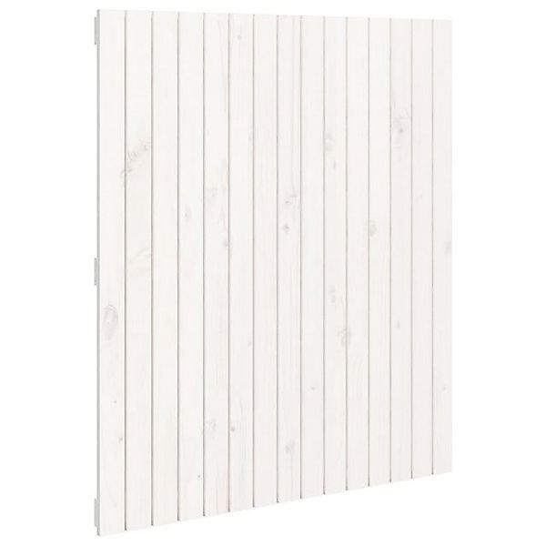 vidaXL Bett, Wand-Kopfteil Weiß 95,5x3x110 cm Massivholz Kiefer günstig online kaufen
