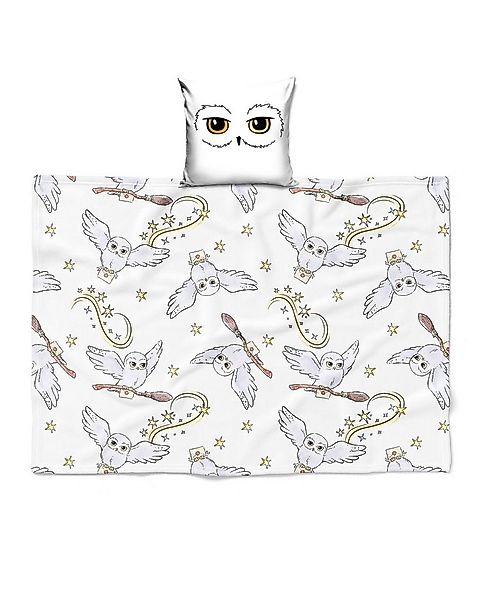Kinderdecke Harry Potter, 2-in-1 Set, Kissenbezug und Flauschdecke, Eule He günstig online kaufen
