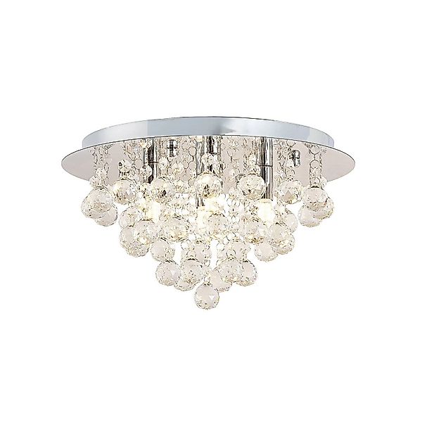 Lindby Deckenlampe Antonino 9626870 Modern in Chrom aus Kristall 4-flammig günstig online kaufen