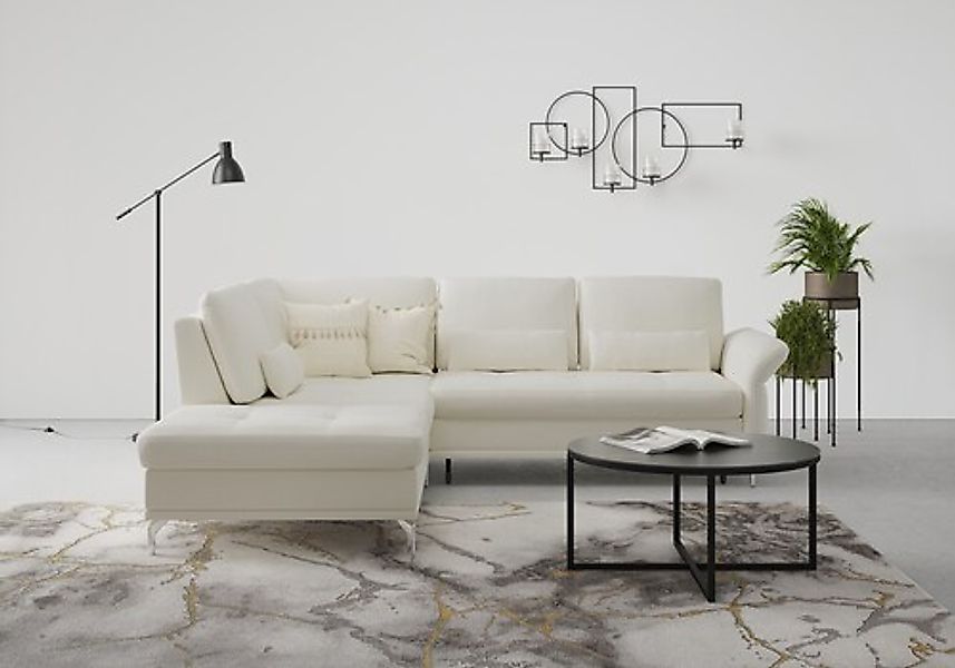 Home affaire Ecksofa »Palm Beach L-Form« Federkern, mit Sitztiefenverstellu günstig online kaufen