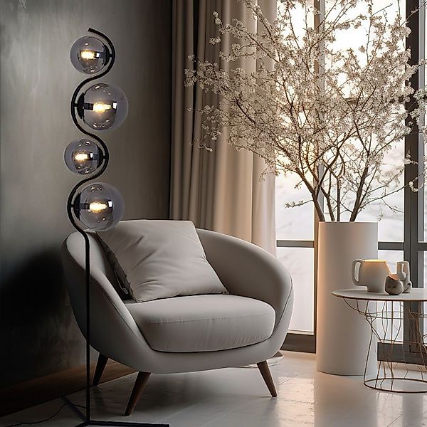 GLOBO LIGHTING Stehlampe, Leuchtmittel nicht inklusive, günstig online kaufen