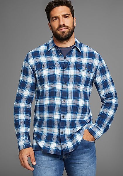 Man's World Flanellhemd mit Brusttaschen günstig online kaufen