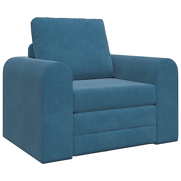 vidaXL Sofa Boden Schlafsofa 2-in-1 Blau günstig online kaufen