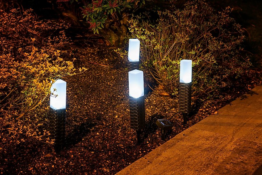 LED-Outdoor-Erdspieß 4er-Set NV4125022 schwarz Kunststoff B/H/L: ca. 6x43x6 günstig online kaufen